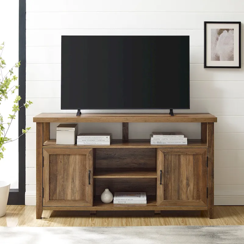 Middlebrook 58-inch Groove Door Highboy TV Stand