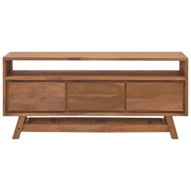 Solid Teak Wood TV Cabinet 43.3x11.8x19.7