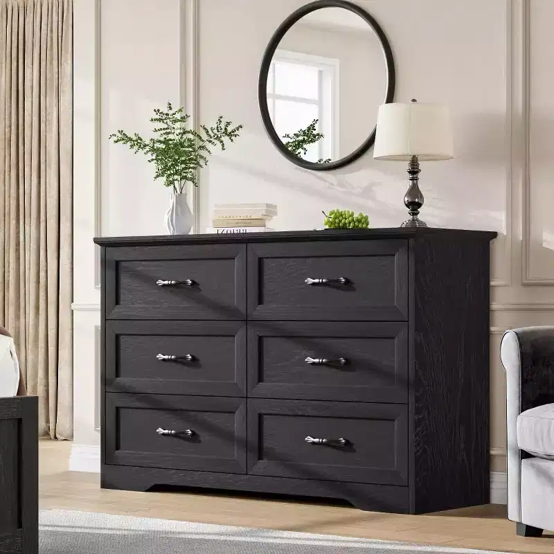 5/6 Drawers Dresser for Bedroom,Chest of Drawers,Farmhouse Modern Wooden Dresser,Storage Organizer Dresser for Bedroom,Living Room,Kids Room